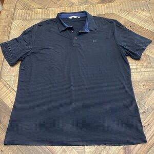Henry Cotton's Navy Striped Polo Shirt